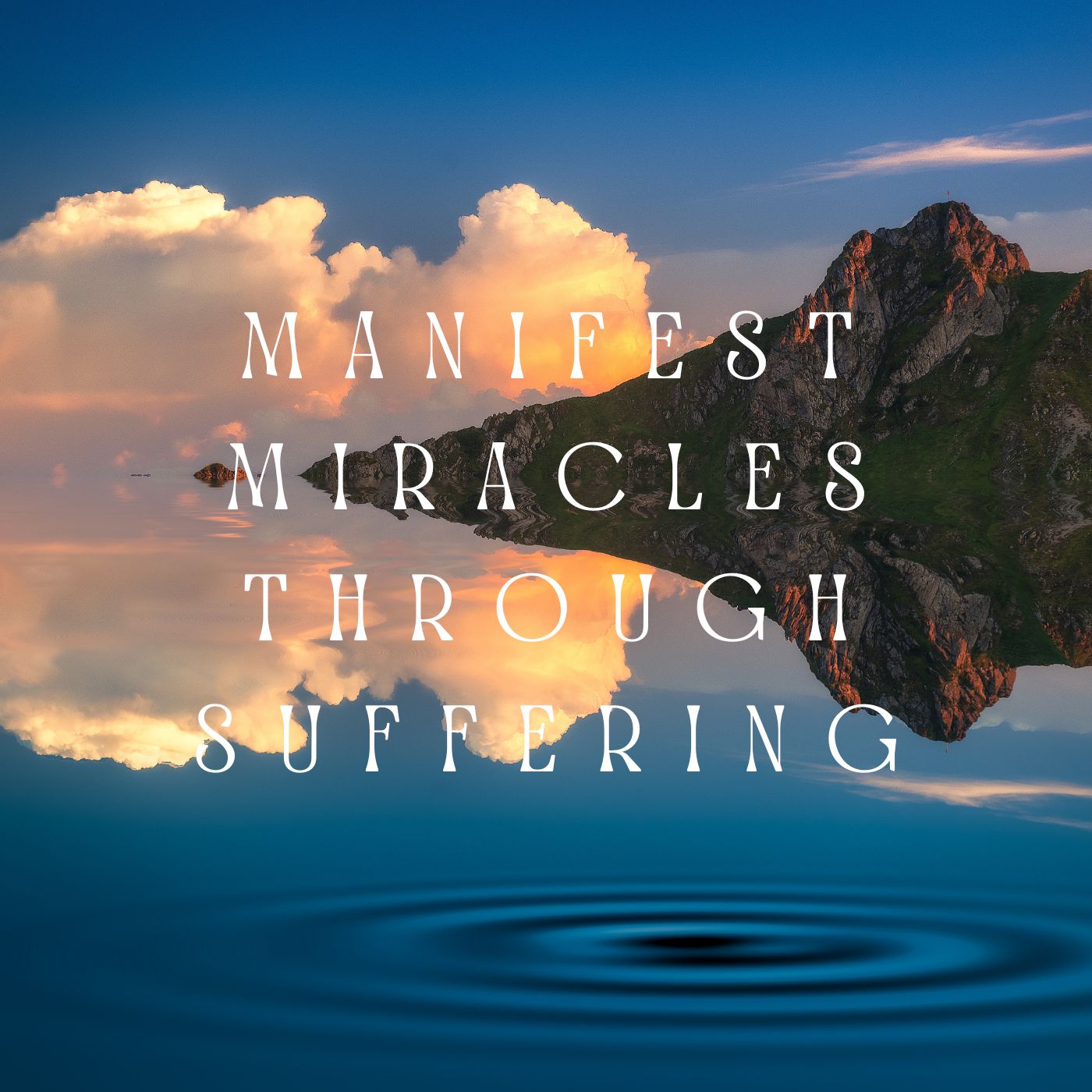 Manifest miracles through suffering and difficult circumstances